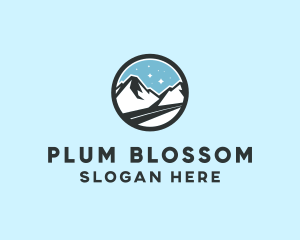 Outdoor Mountain Peak  logo design