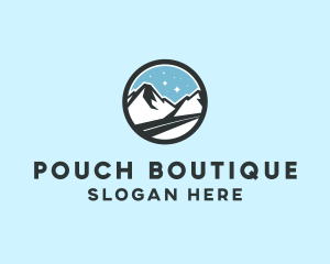 Outdoor Mountain Peak  logo design