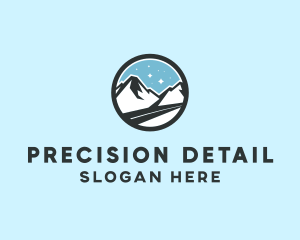 Outdoor Mountain Peak  logo design