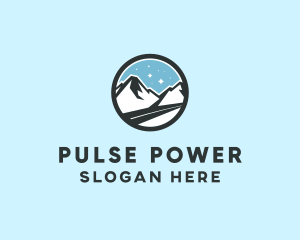 Outdoor Mountain Peak  logo design