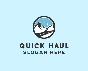 Outdoor Mountain Peak  logo design