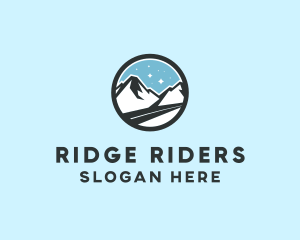 Outdoor Mountain Peak  logo design