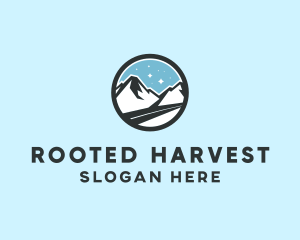 Outdoor Mountain Peak  logo design