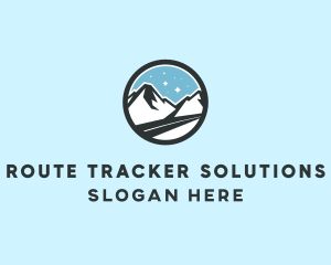 Outdoor Mountain Peak  logo design