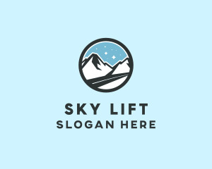 Outdoor Mountain Peak  logo design