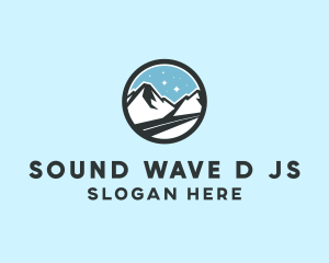 Outdoor Mountain Peak  logo design