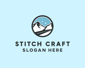 Outdoor Mountain Peak  logo design