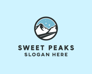 Outdoor Mountain Peak  logo design