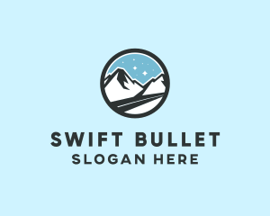 Outdoor Mountain Peak  logo design