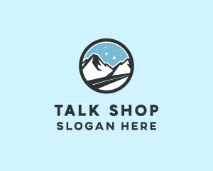 Outdoor Mountain Peak  logo design