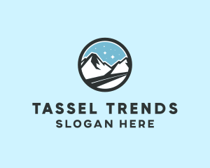 Outdoor Mountain Peak  logo design