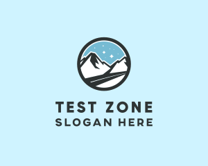 Outdoor Mountain Peak  logo design