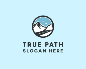 Outdoor Mountain Peak  logo design