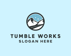 Outdoor Mountain Peak  logo design