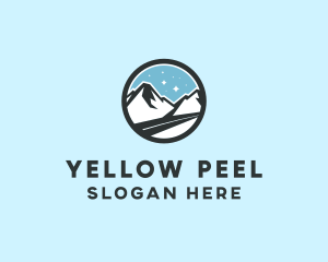 Outdoor Mountain Peak  logo design