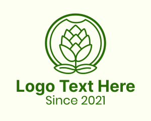 Hop Plant Badge logo