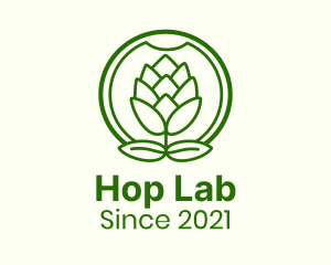 Hop Plant Badge logo