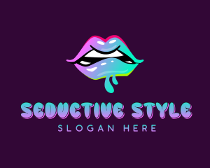 Erotic Lips Seduction logo design