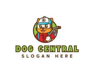 Pest Control Exterminator Dog logo design