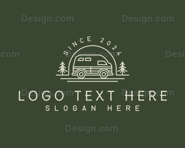 Camper Van Travel Logo