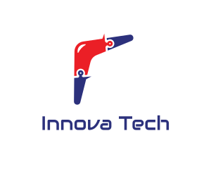 Tech Boomerang Toy logo design