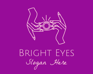 Cosmic Eye Hands logo