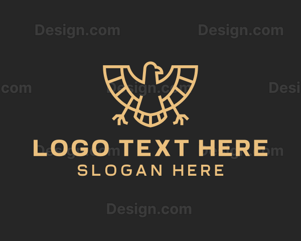 Golden Egyptian Eagle Logo