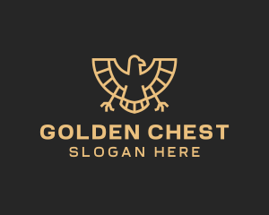 Golden Egyptian Eagle logo design