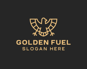 Golden Egyptian Eagle logo design