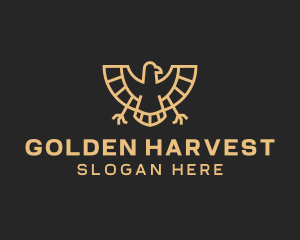 Golden Egyptian Eagle logo design