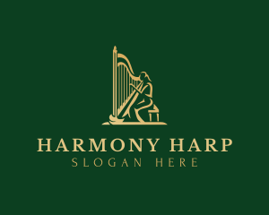 Harp Instrument Musician logo