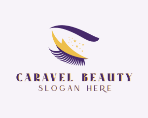 Beauty Eyelash Eyeshadow logo design