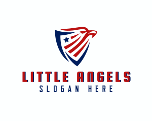 Eagle Patriotic Shield Logo