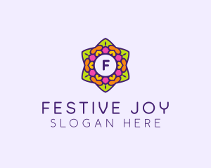 Festive Flower Lantern logo design