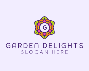 Festive Flower Lantern logo design