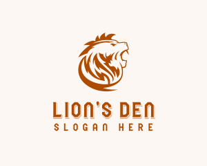 Wild Lion Mane logo design