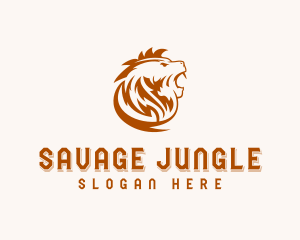 Wild Lion Mane logo design