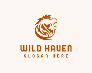 Wild Lion Mane logo design