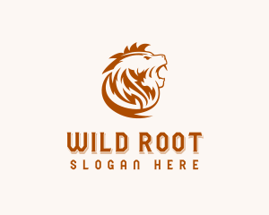 Wild Lion Mane logo design