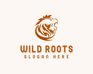 Wild Lion Mane logo design