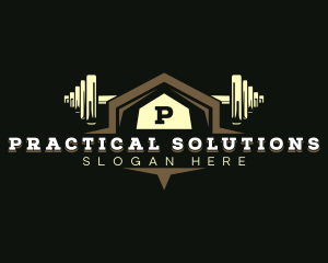 Gym Barbell Training logo design