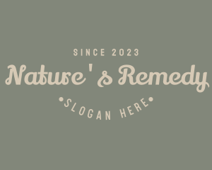 Retro Script Business Logo