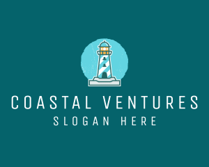 Coast Lighthouse Tower logo design