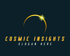 Cosmic Solar Eclipse logo design