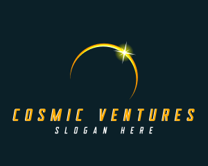 Cosmic Solar Eclipse logo design