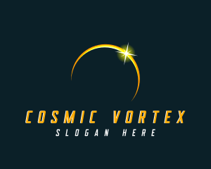 Cosmic Solar Eclipse logo design