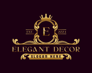 Crown Crest Decorative logo design