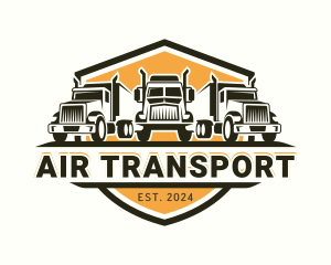 Truck Transport Cargo logo design