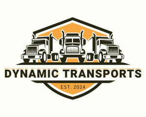 Truck Transport Cargo logo design