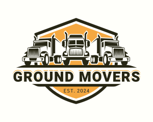 Truck Transport Cargo logo design